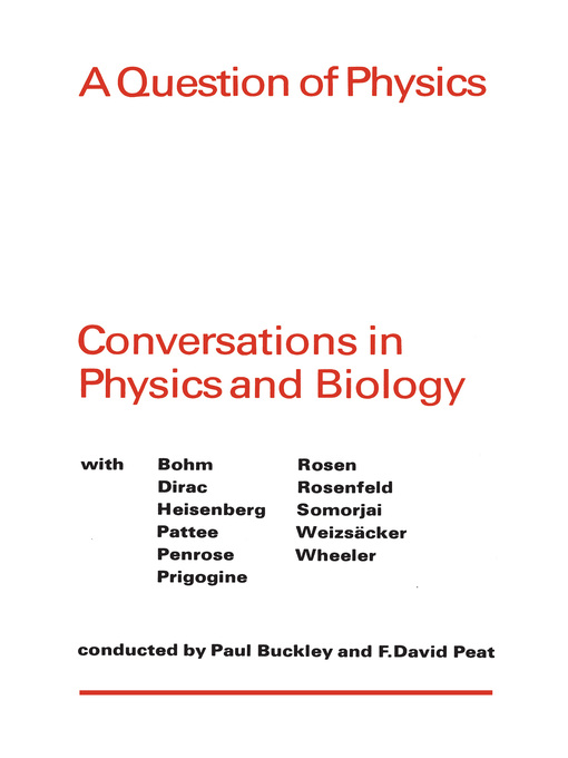 Cover image for A Question of Physics